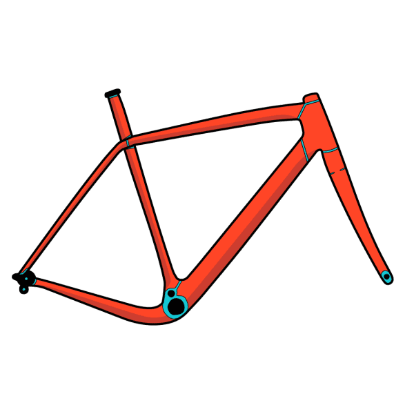 RideWrap Tailored Protection Frame Kit - Cannondale Supersix Evo Gen 5 56cm - Gloss