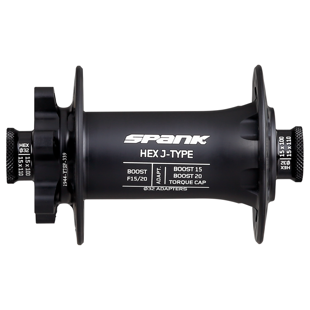Spank Hex J-Bend Boost Front Hub F15/20 32H Black