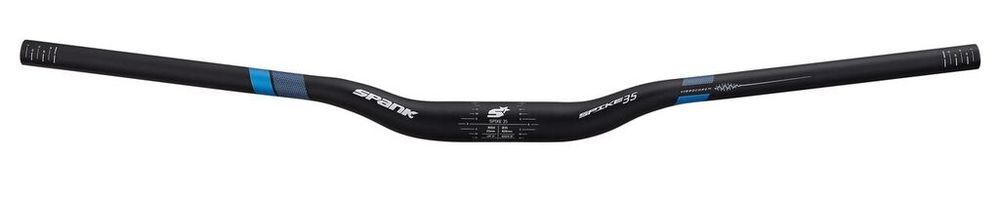 Spank Spike 35 Vibrocore Bar Rise:25mm Black/Blue