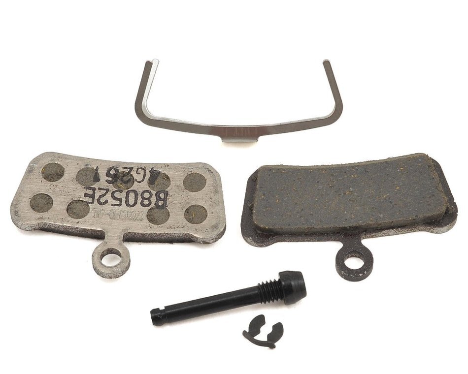 SRAM Guide/Trail Disc Brake Pads - Organic w Aluminium Backing Plate - Quiet + Lightweight