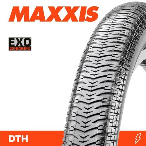 Maxxis DTH Dirt Jump/BMX Tyre [Casing: EXO Wire] [Colour: Black] [Size: 20 x 1.50] 120TPI