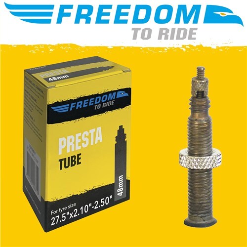 Freedom To Ride - Presta Bicycle Tube 27.5"x2.10"-2.50" 48mm