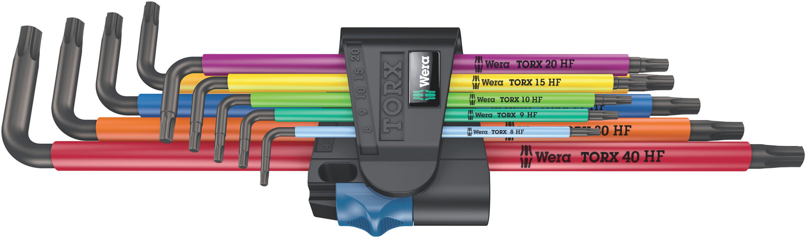 Wera 967/9 TX XL Multicolour HF 1 Torx L-key set with holding function