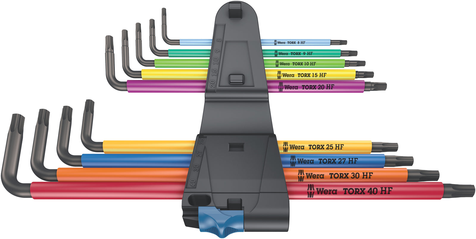 Wera 967/9 TX XL Multicolour HF 1 Torx L-key set with holding function