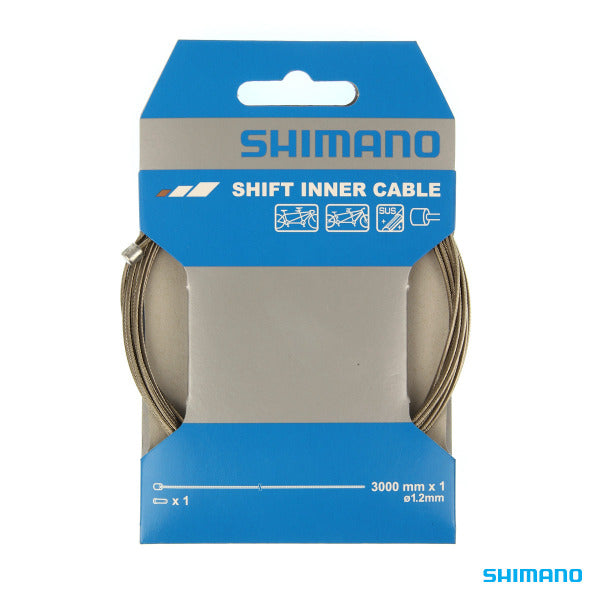 Shimano Shift Inner Cable - Tandem 1.2mm x 3000mm Stainless
