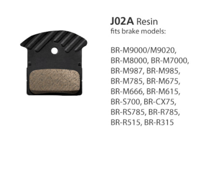 Shimano BR-M9000 Metal Pads & Spring J04C w/Fin