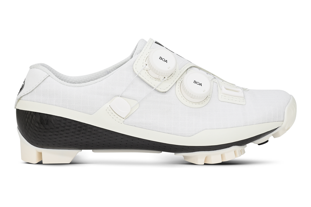 Bont Vaypor SL G White gravel and MTB cycling shoe, outer side view