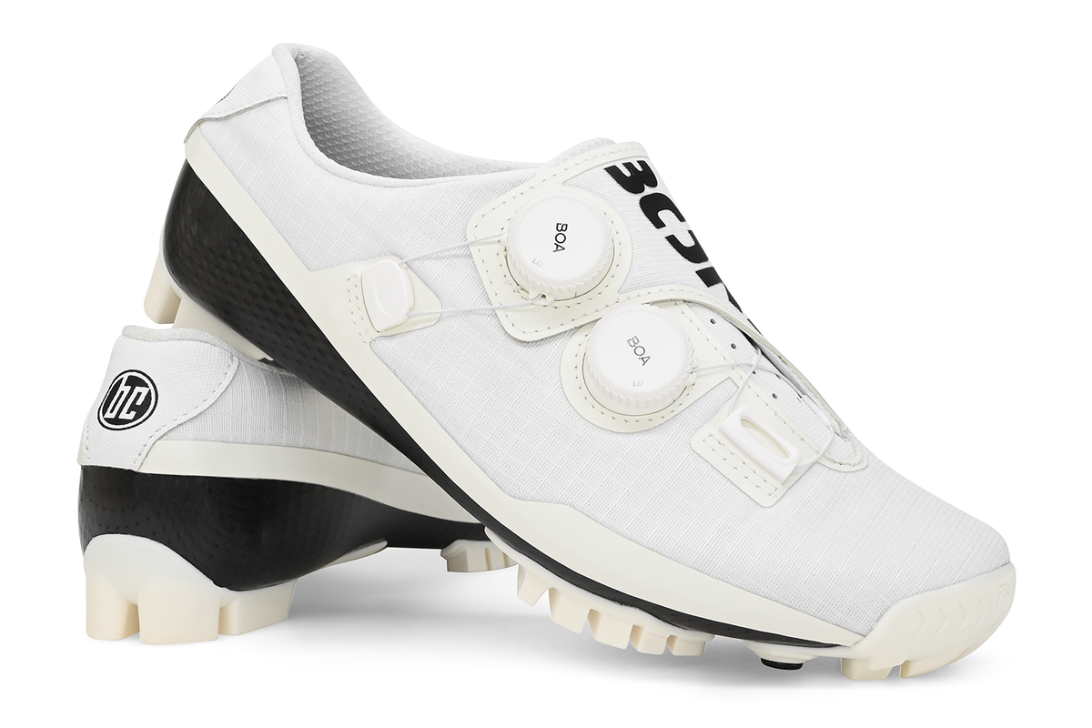 Bont Vaypor SL G White gravel and MTB cycling shoe, pair view