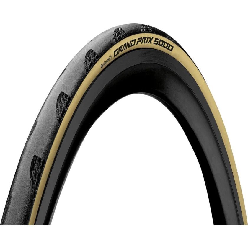 Continental GP5000 Folding Clincher Tyre 700 x 25mm Cream