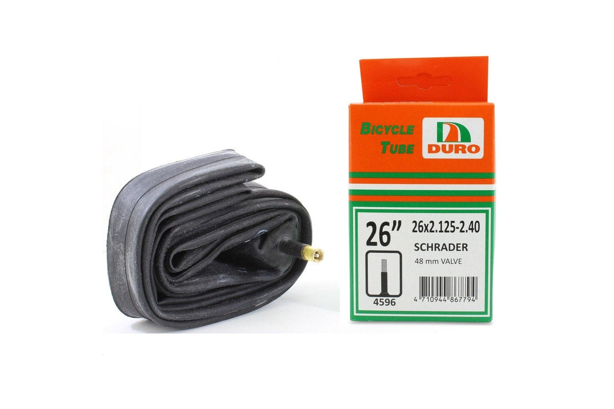Duro 26 x 2.125–2.40 bicycle inner tube with Schrader valve