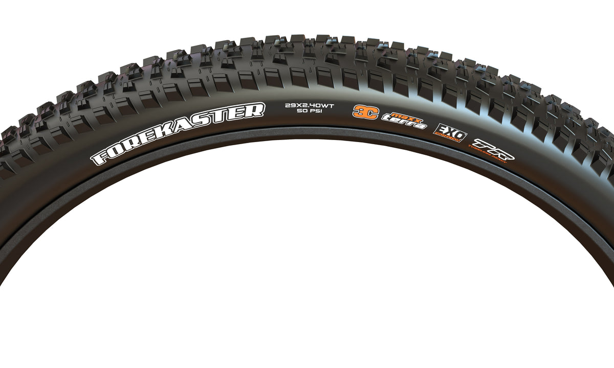 Maxxis Forekaster Gen 2 tyre – side profile