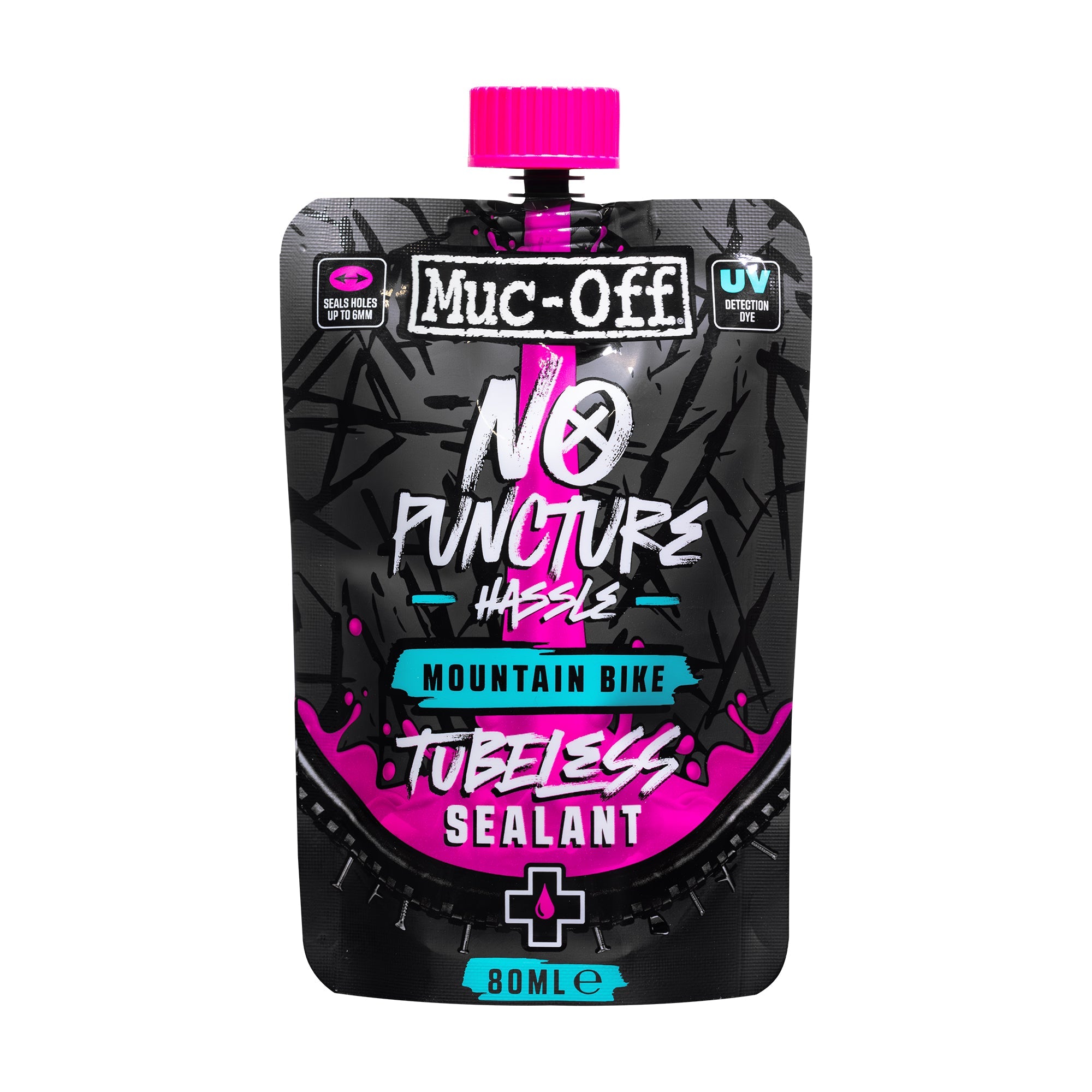Muc-Off No Puncture Hassle Mountain Bike Tubeless Sealant – 80ml pouch