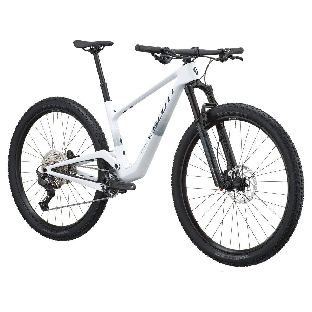 Scott Spark RC Comp 2027 White carbon cross-country mountain bike detail view