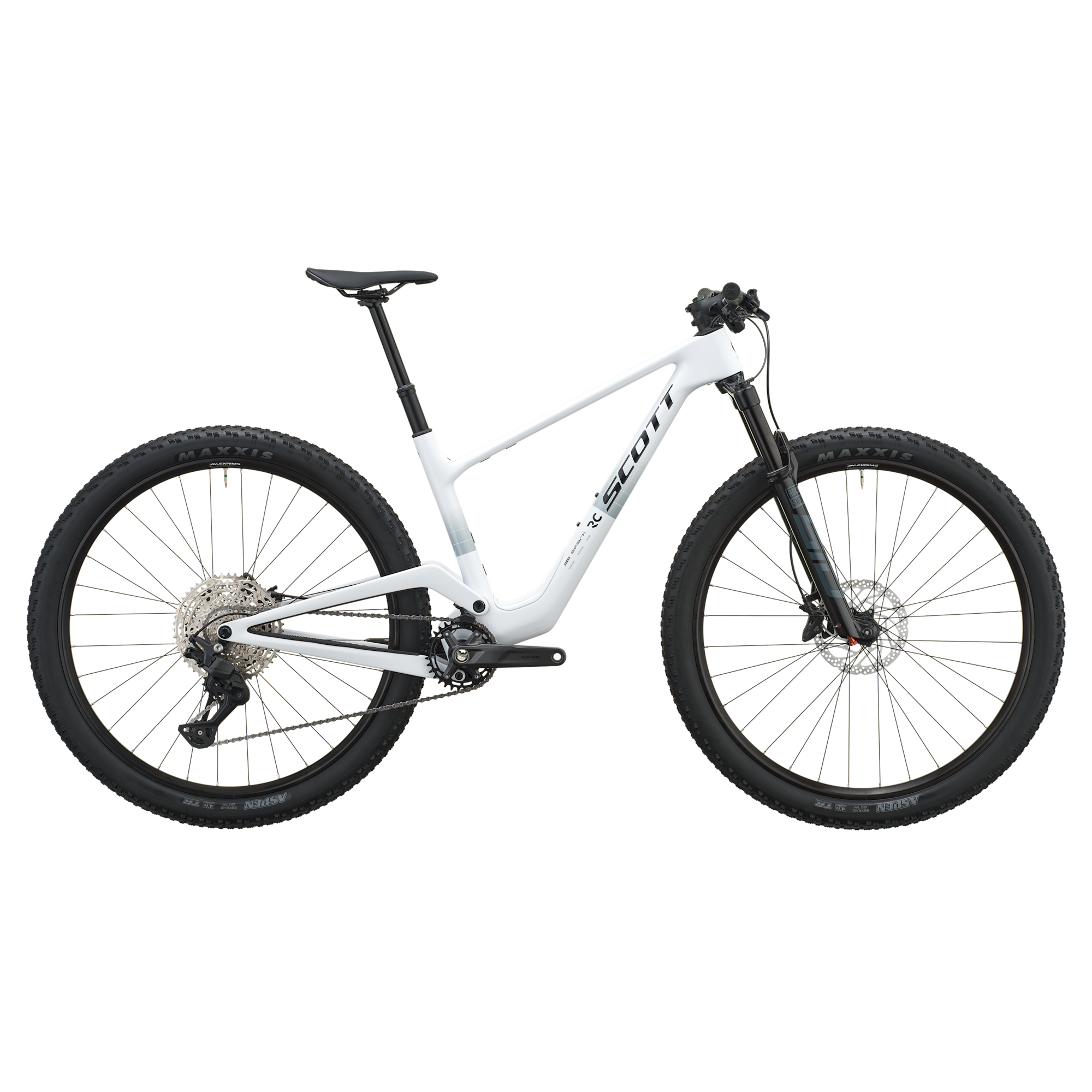Scott Spark RC Comp carbon XC mountain bike in White