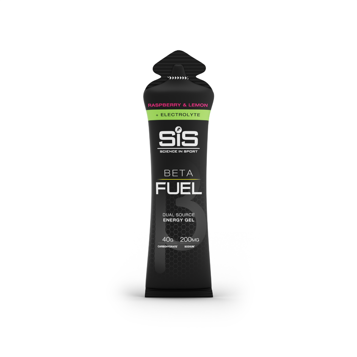 SiS BETA Fuel plus Electrolyte Gel Raspberry and Lemon single 60 ml sachet