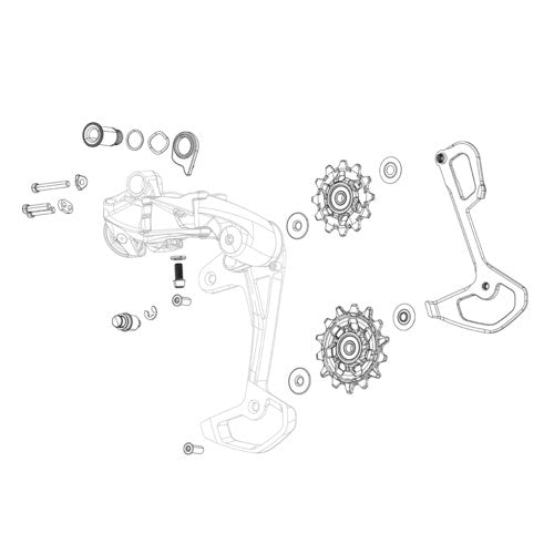 SRAM RED eTap rear derailleur B-bolt and B-screw kit
