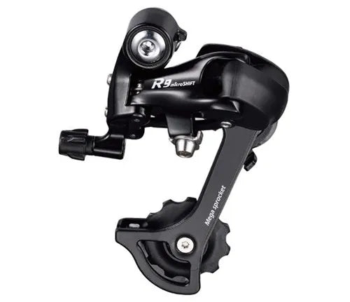 Microshift Rear Derailleur - R9 RD-R43M - 2 x 9/10 Speed - Medium Cage - 11-34T (Shimano Road)