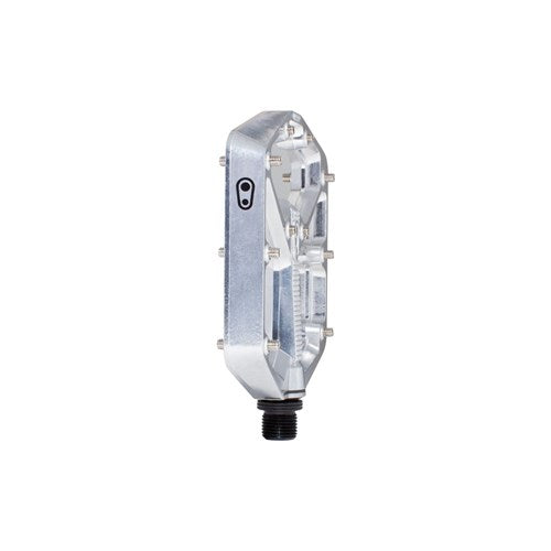 Crankbrothers Stamp 7 Large High Polished Silver pedal detail